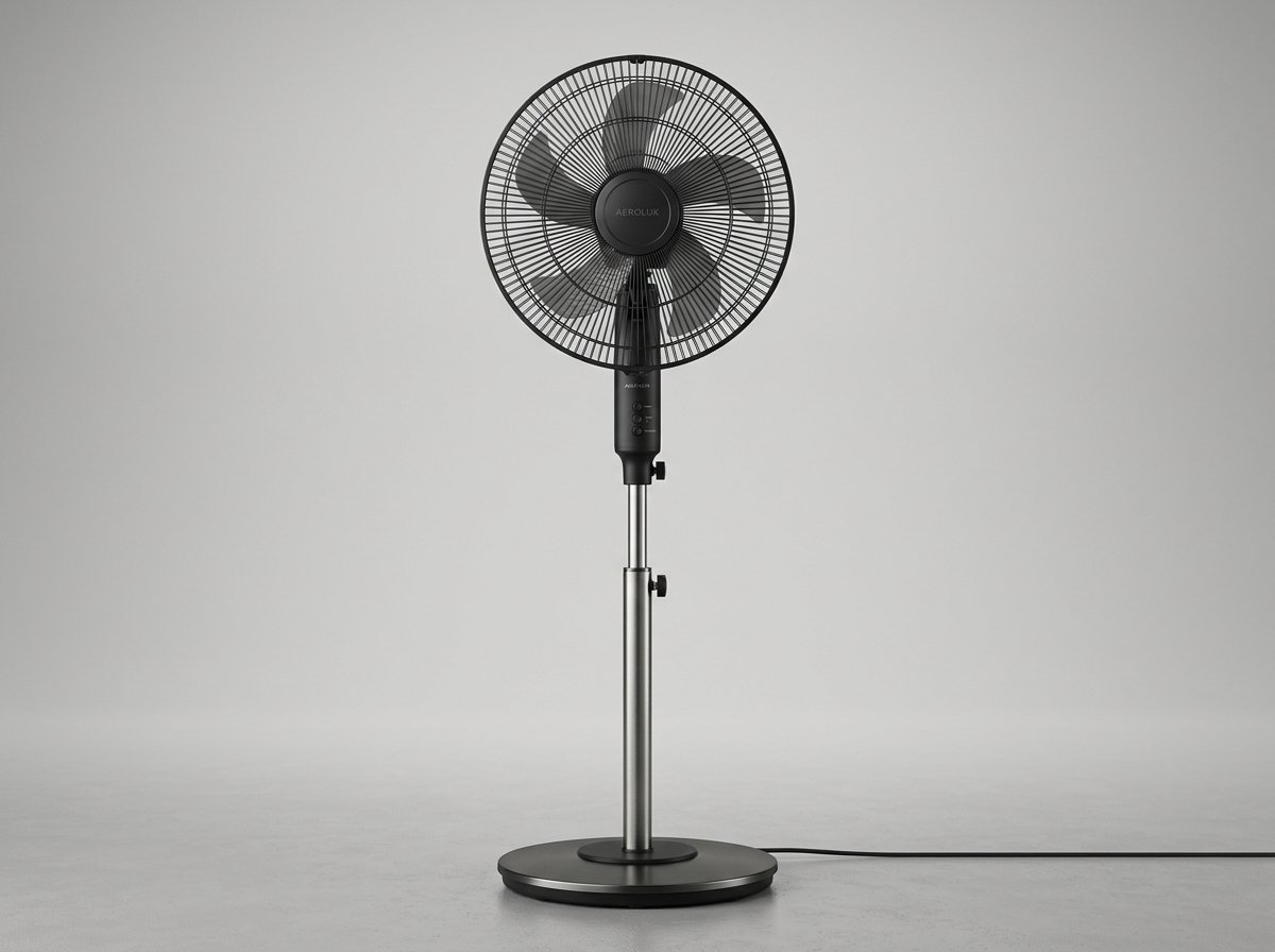LIMRA High-Thrust Commercial Pedestal Fan (Sample Product — Replace Details)